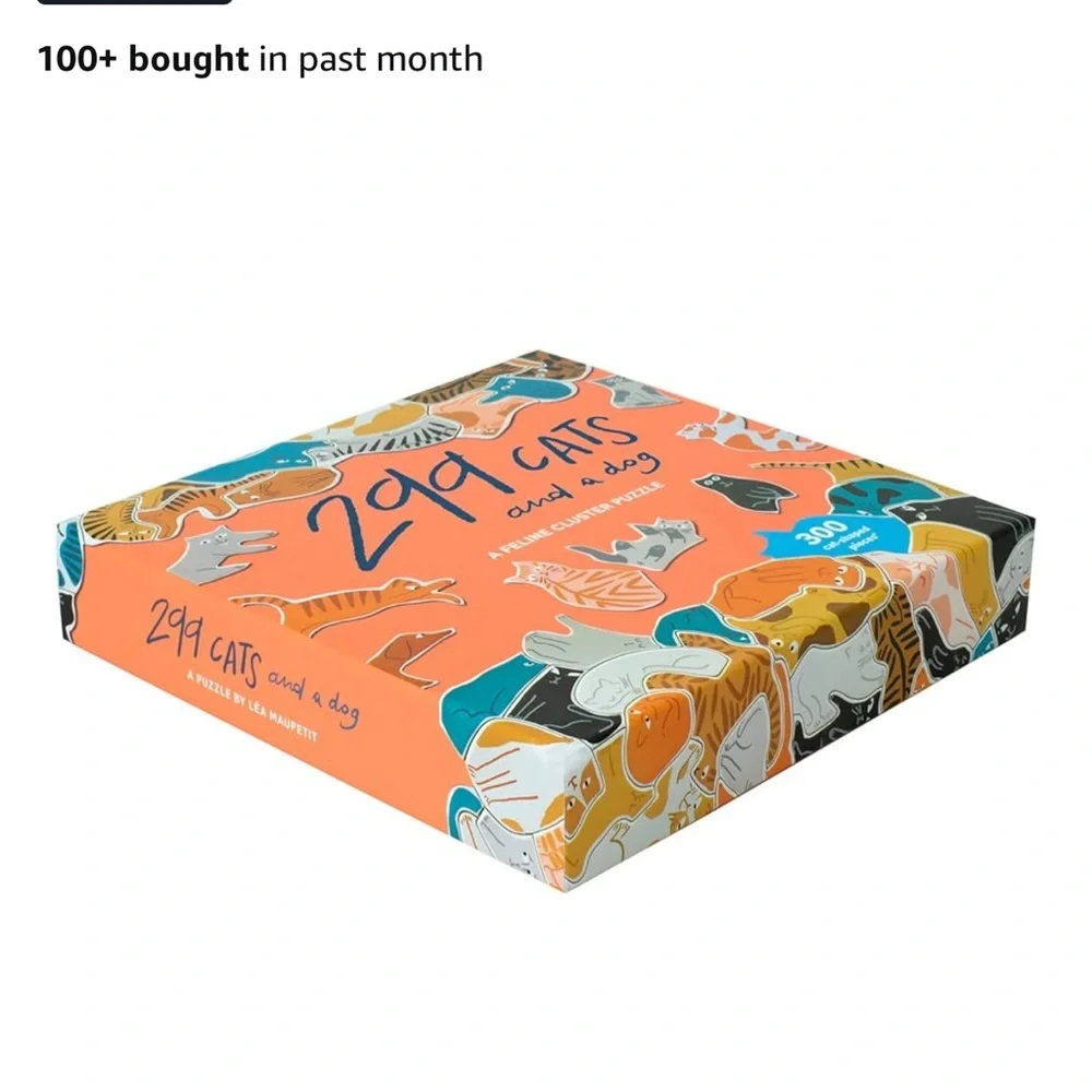 299 Cats and a Dog Puzzle - Multicolor